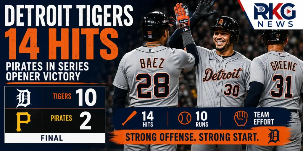Detroit Tigers 14 Hits Pirates