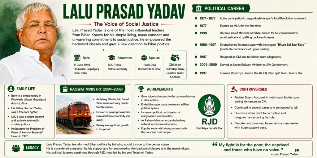 Lalu Prasad Yadav biography and political career
