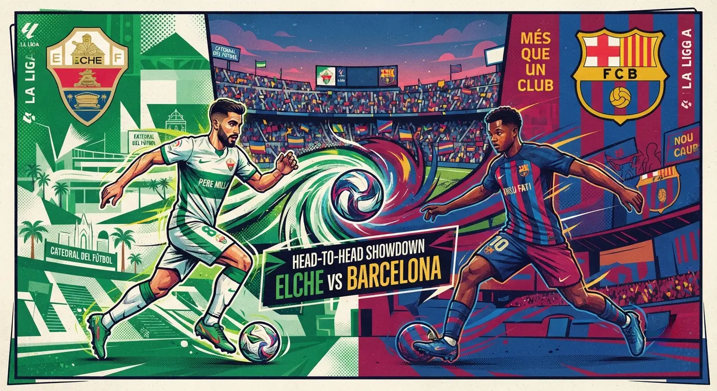elche vs barcelona head to head record